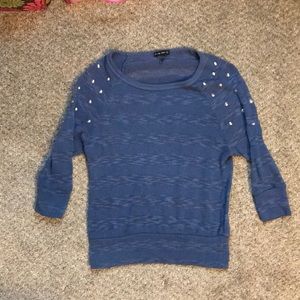 3/4 sleeve sheer top